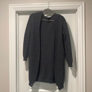 Dark Gray Knit Cardigan
